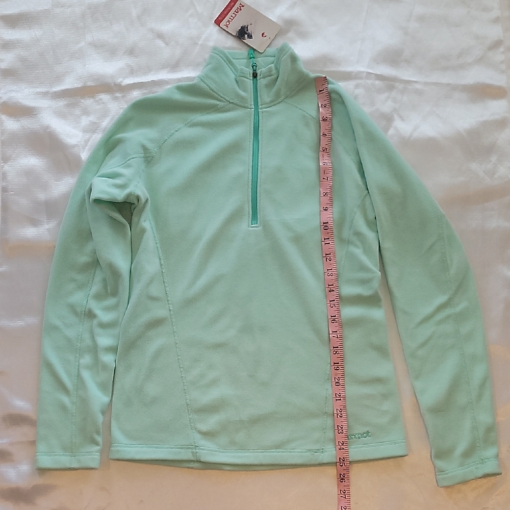Marmot Light Green Quarter-Zip Pullover - Picture 2 of 8